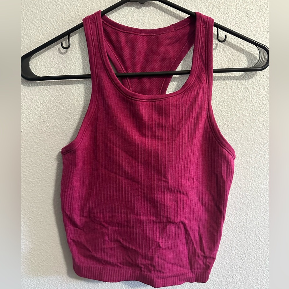 Lululemon Ebb to Street Cropped Racerback Tank Top